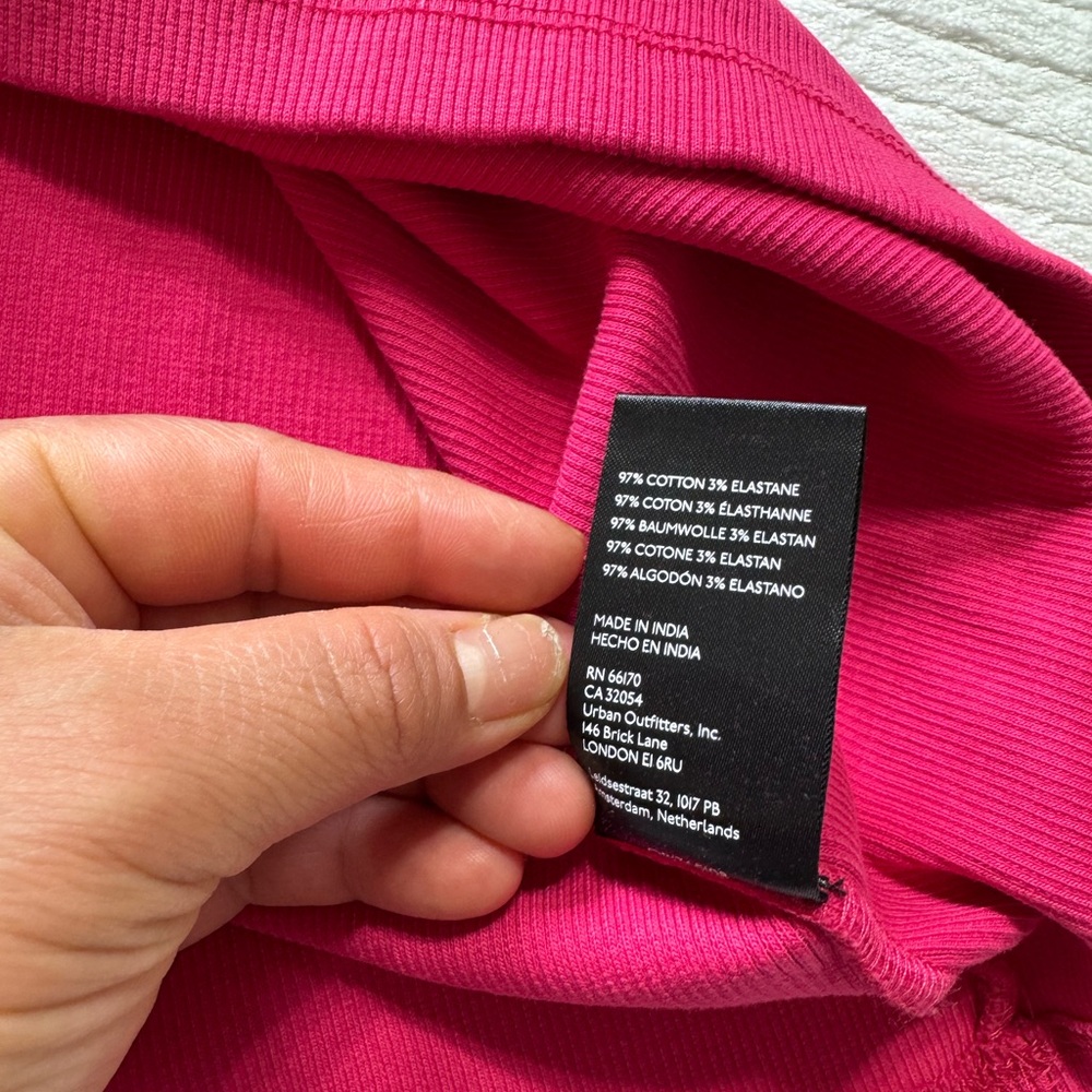 Anthropologie Fuchsia Short Sleeve Tee - Picture 7 of 8
